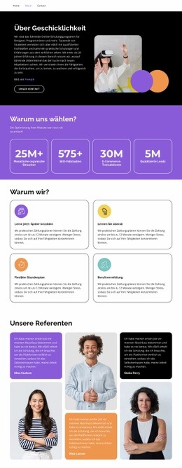 Seitenlayout Für Annäherung An Interaktive Prototypen