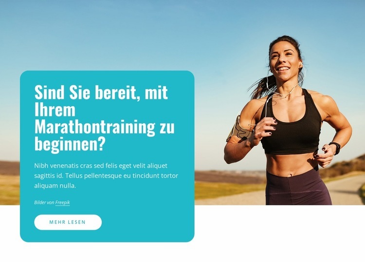 Marathonläufer Website design