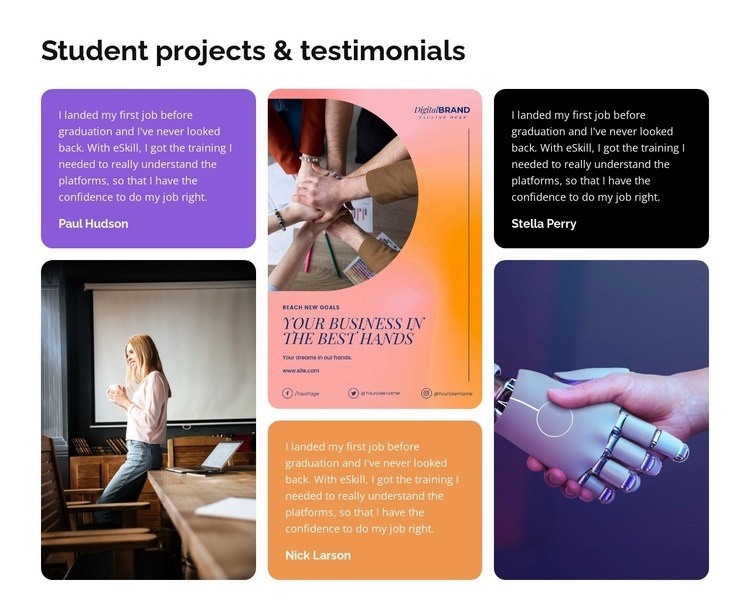 Intro to Web design Elementor Template Alternative