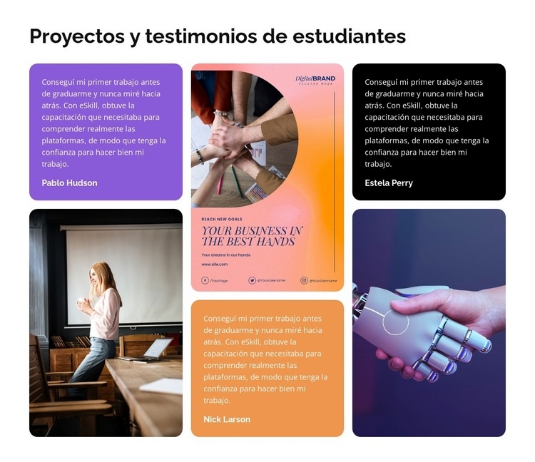 Introducción al diseño web Página de destino