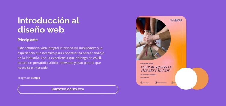 Quieres que tu futuro comience Plantilla de sitio web