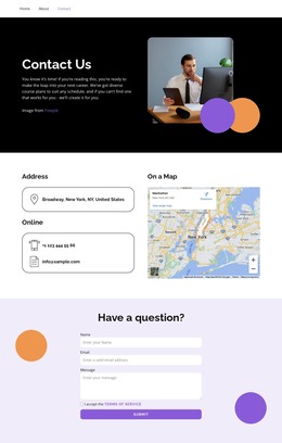 Access to courses - CSS Template by Nicepage