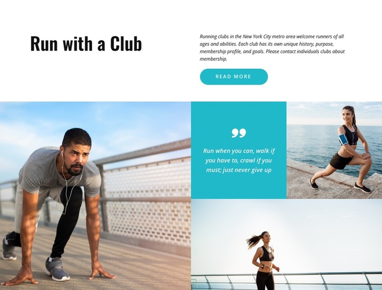 Running groups in Barcelona HTML Template