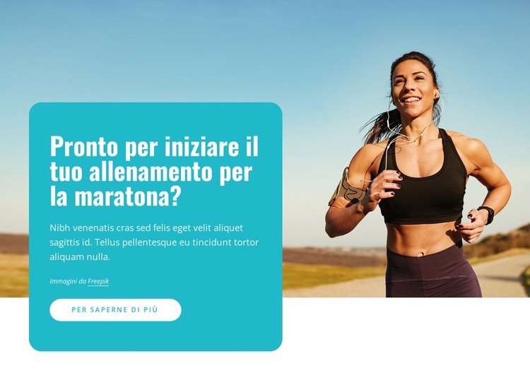 Corridori della maratona Costruttore di siti web HTML