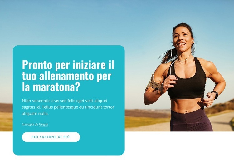 Corridori della maratona Progettazione di siti web