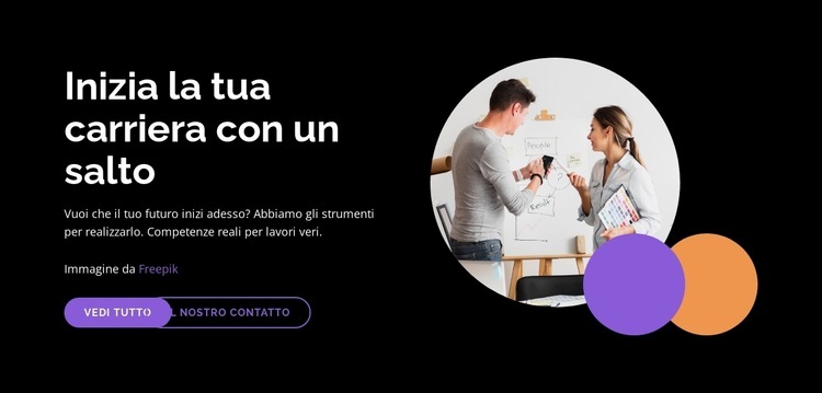 Questo webinar completo Un modello di pagina