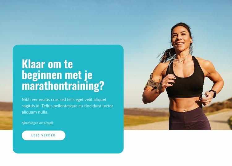 Marathonlopers Website ontwerp