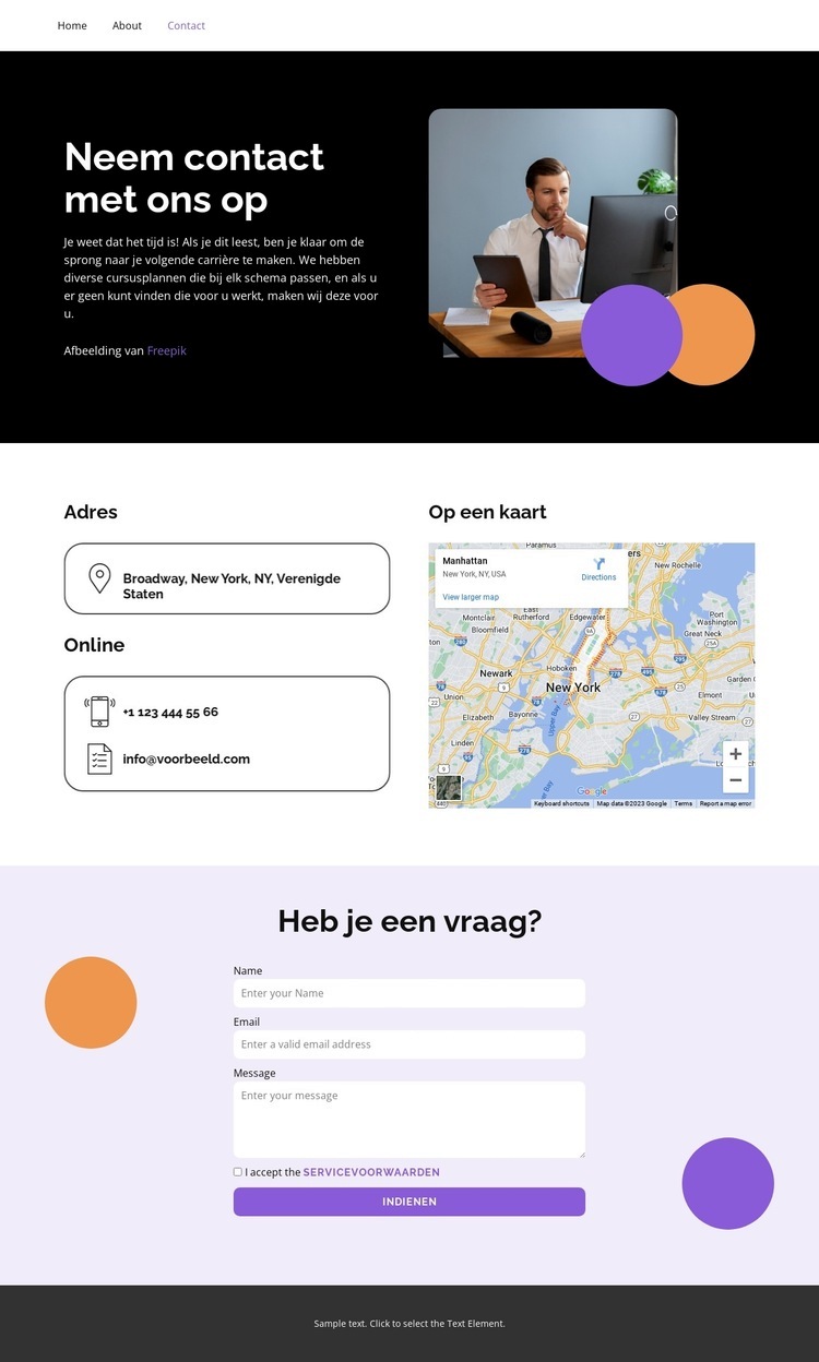 Toegang tot cursussen Website ontwerp