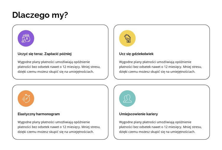 Wybierz swój kierunek Szablon witryny sieci Web