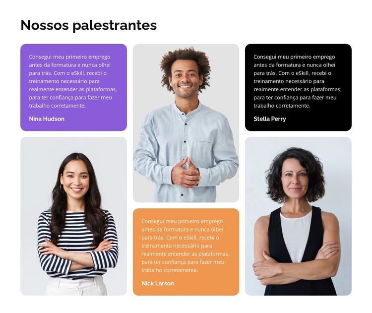 Colocação na carreira Template CSS