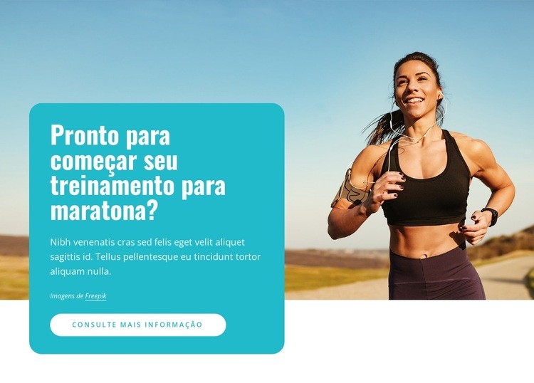 Corredores de maratona Modelo HTML5