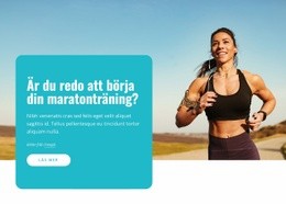 Maratonlöpare - HTML-Sidmall