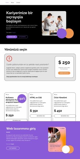 High-Quality Courses Html Şablonları