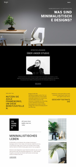 Minimalistisches Designer-Interieur Joomla-Vorlagen