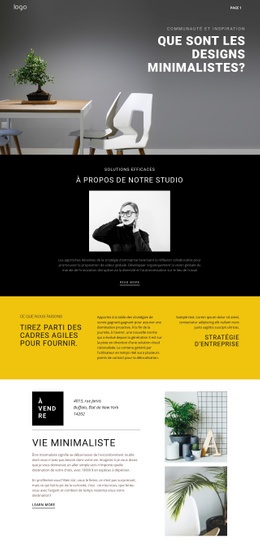 Intérieurs Design Minimalistes