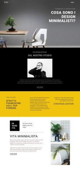 Interni Dal Design Minimalista - Design HTML Page Online