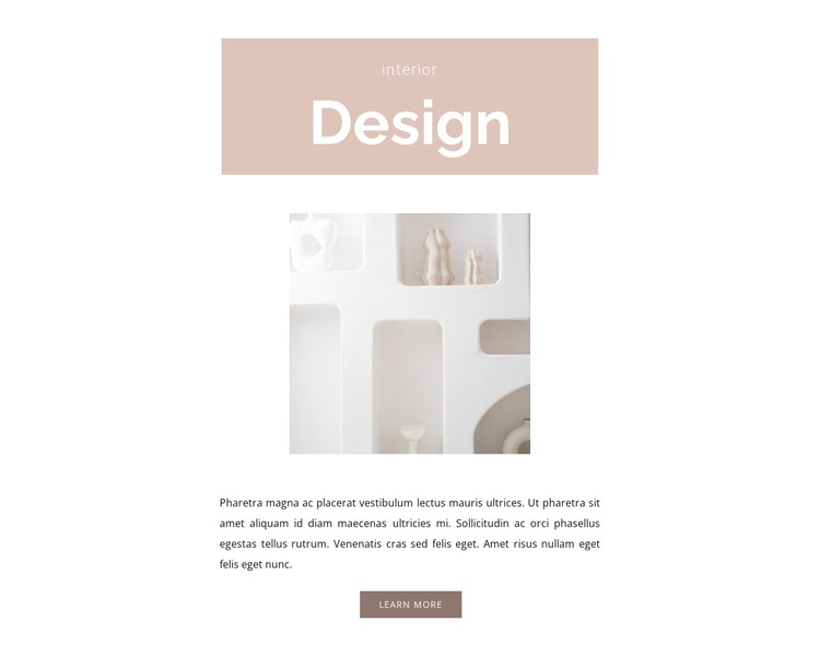 Room design CSS Template