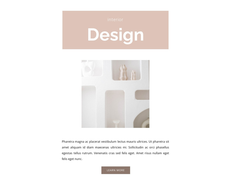 Room design HTML5 Template