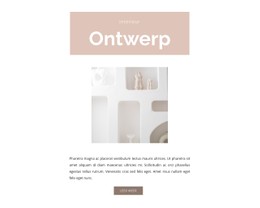 Kamer Ontwerp HTML5- En CSS3-Sjabloon