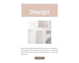 Room Design - One Page Template Inspiration