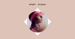 Sportstudio - Drag & Drop-Website-Modell