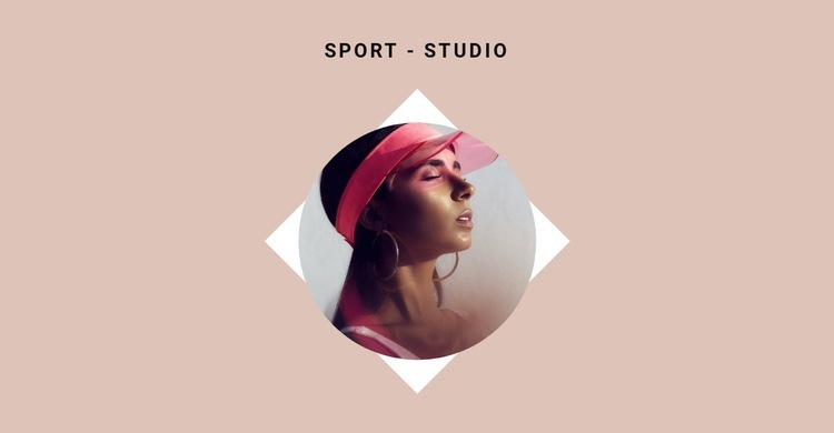 Studio de sport Maquette de site Web