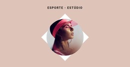 Estúdio De Esportes - Modelo De Página De Destino