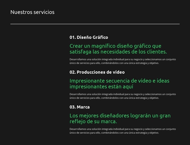 SEO en el sitio Creador de sitios web HTML