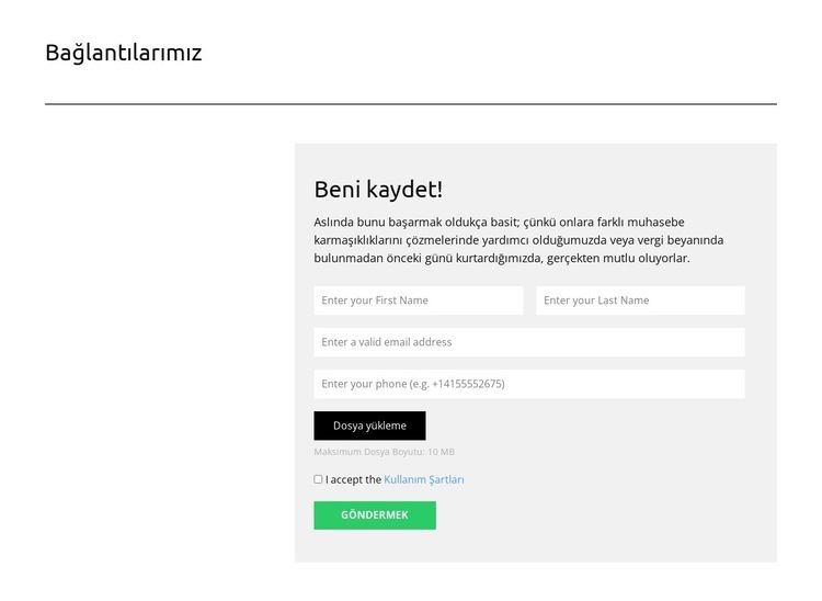 Planlama ve optimizasyon Web Sitesi Mockup'ı