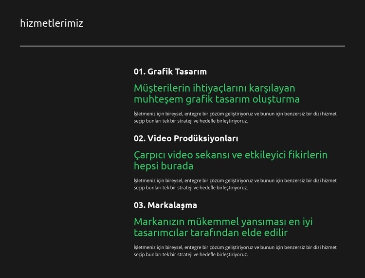 Site içi SEO Web sitesi tasarımı