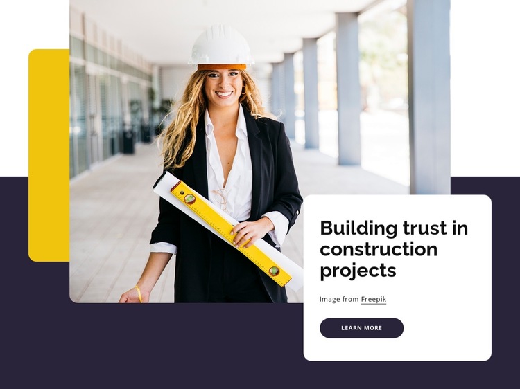 Construction services and technical expertise HTML5 Template