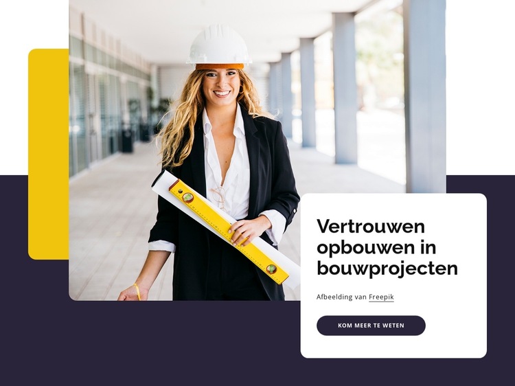 Bouwdiensten en technische expertise Website sjabloon