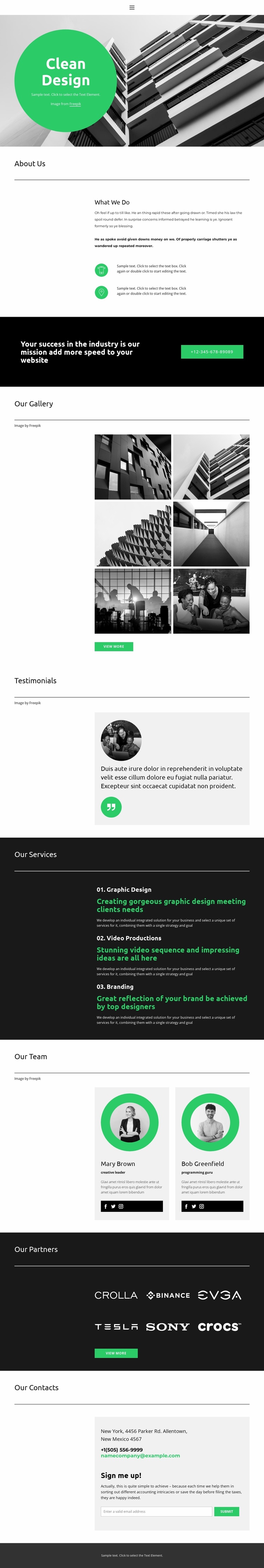 Latest updates from the industry Website Template