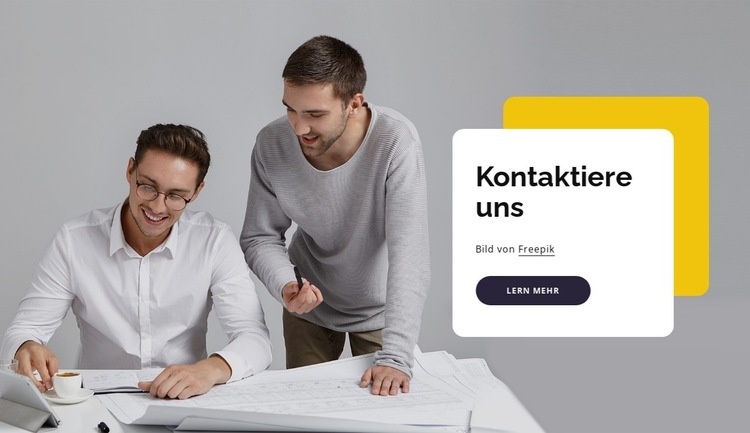 Heute bauen, um morgen zu verändern HTML5-Vorlage