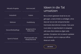 Fantastische Landingpage Für Ideen In Die Tat Umsetzen