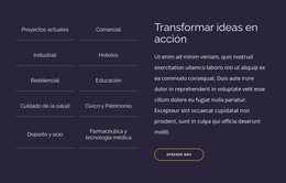 Transformar Ideas En Acción - Descarga De Plantilla HTML