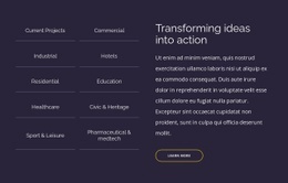 Transforming Ideas Into Action - Web Design