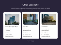 Office Locations - HTML Ide