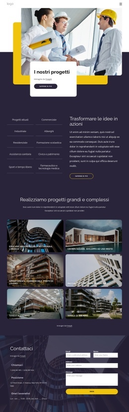 Progettazione Web Gratuita Per Progetti Di Costruzione E Costruzione