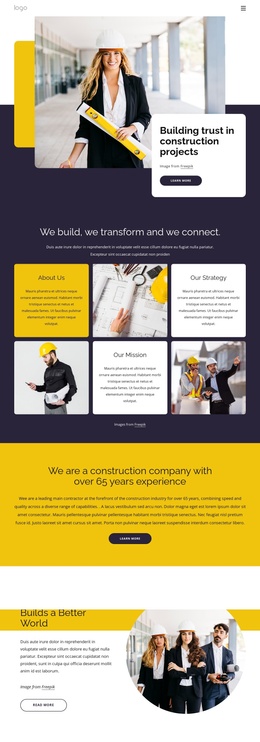 Building Construction And Civil Engineering - Free Joomla Website Template