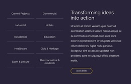 Transforming Ideas Into Action - Premium Joomla Template