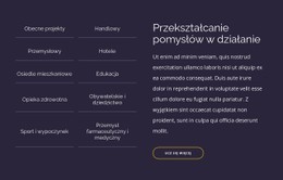 Przekształcanie Pomysłów W Działanie Szablon HTML CSS Responsywny