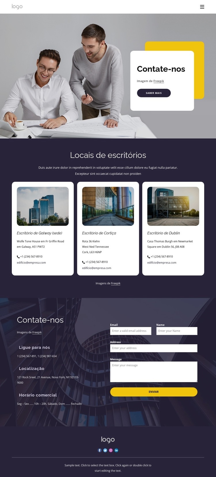 Pessoas ambiciosas, trabalho impactante Landing Page