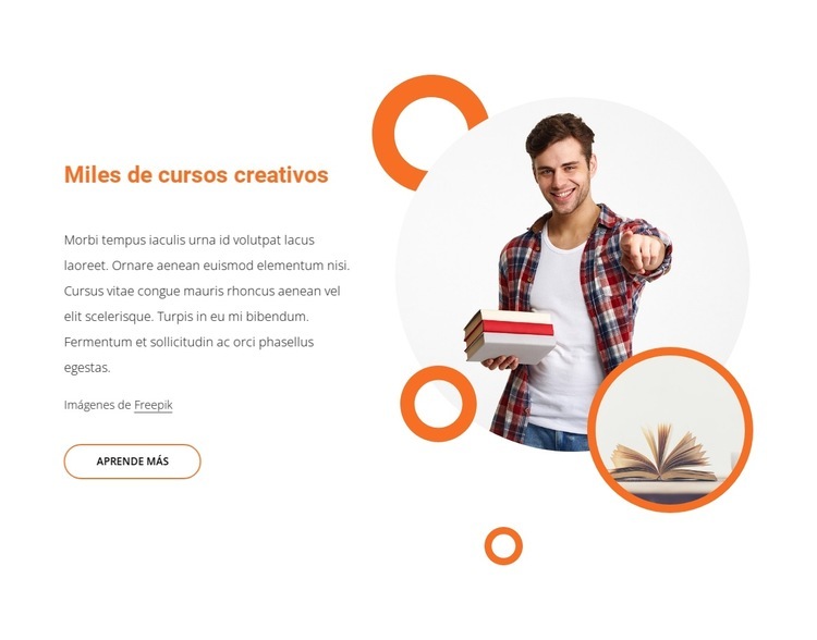Miles de cursos creativos Plantilla HTML5