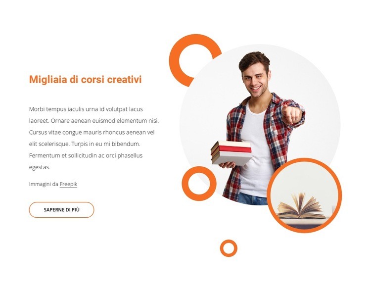 Migliaia di corsi creativi Modello HTML5