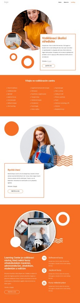 Vzdělávací Školící Středisko – Šablona Stránky HTML