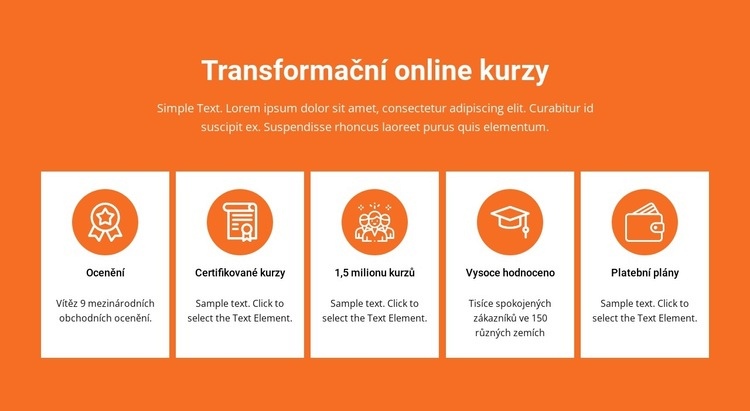 Transformační online kurzy Webový design