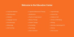 Welcome To Education Center - Best CSS Template