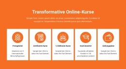 Transformative Online-Kurse – Inspiration Für Einseitenvorlagen