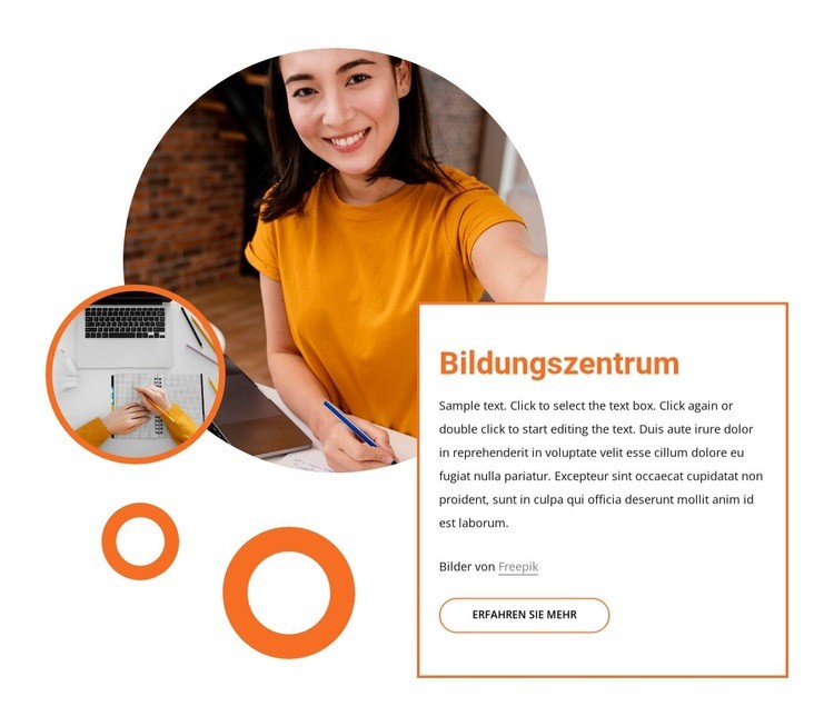 Gehirntraining und Programme Website-Modell